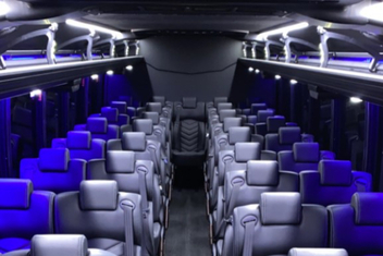 Lafayette Charter Bus Interior