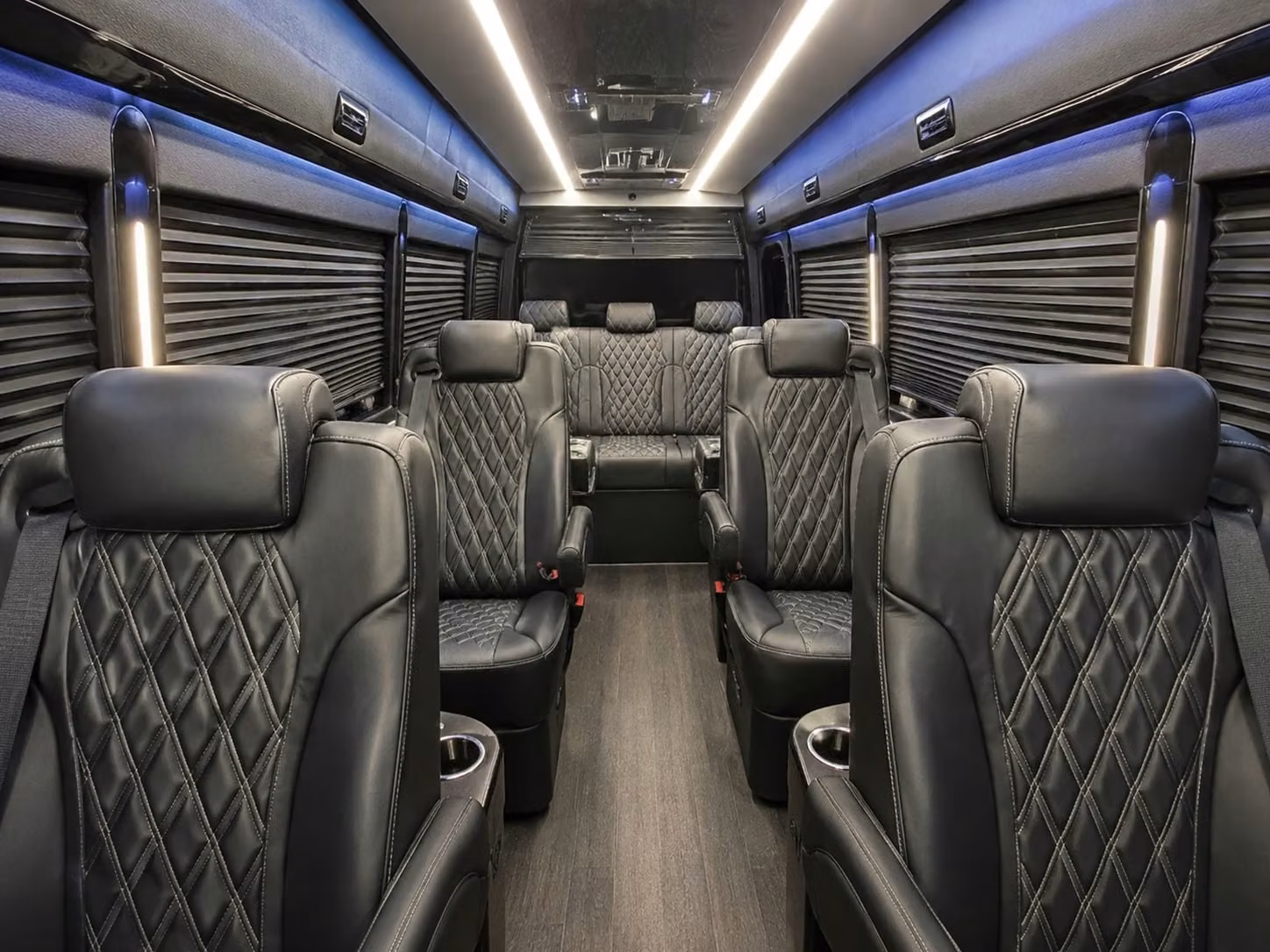 sprinter van with driver inside